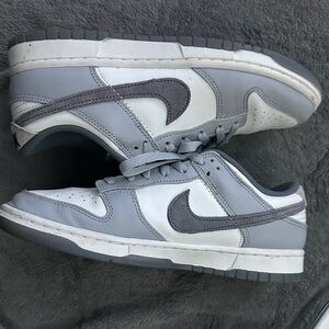 Nike Gray and White Men's Sneakers DUNKS!